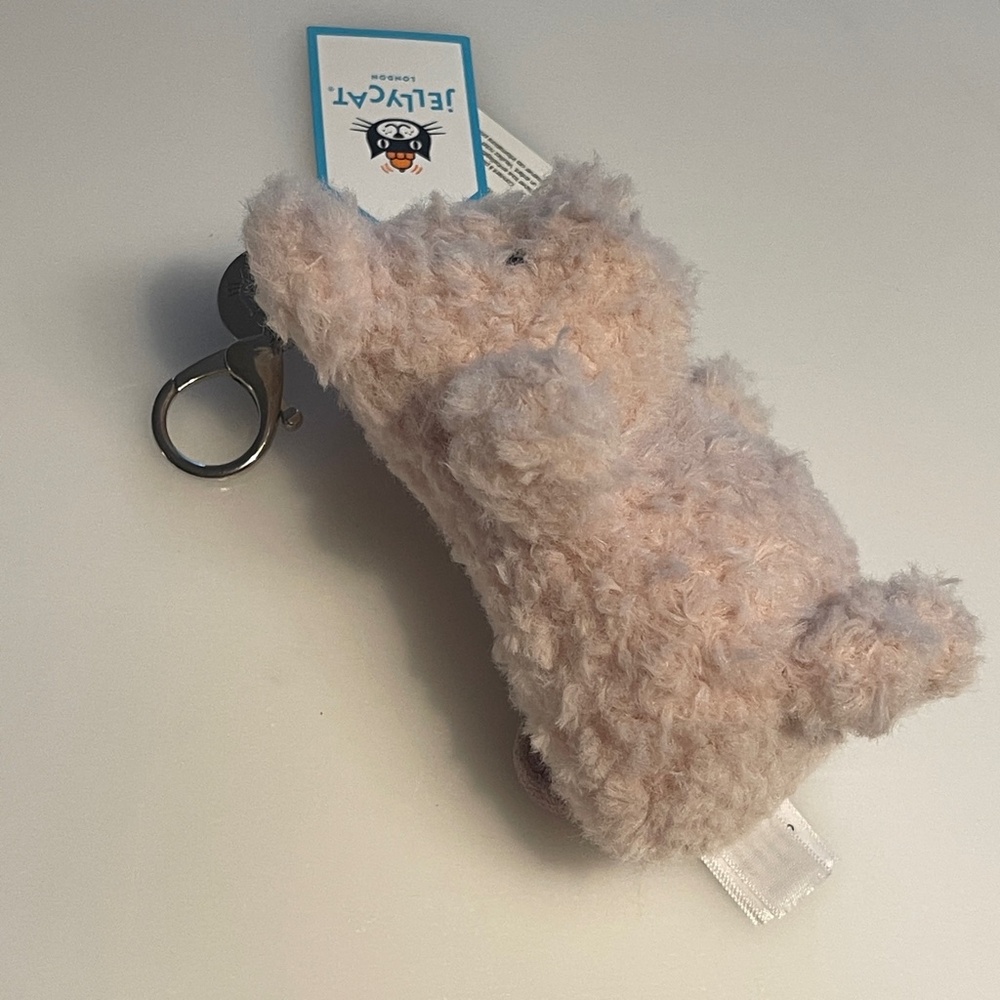 BNWT RARE Jellycat LITTLE PIG BAG CHARM Keychain Soft RARE HTF Farm Plush Key - Picture 3 of 6
